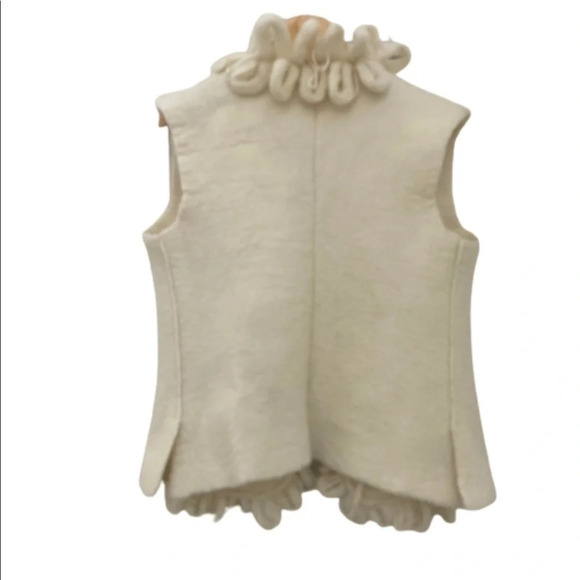 Hand Crafted Nuno Felted Boiled Wool Vest NWT - Picture 3 of 9